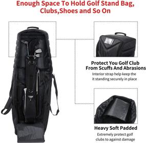 img 1 attached to 🏌️ Golf Travel Bag with Wheels: Spacious Capacity, Airline-Friendly, Club Protection, Wear-Resistant