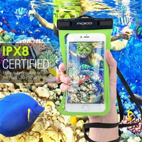 img 3 attached to 📱 MoKo Waterproof Phone Pouch Holder: Protect Your iPhone & Samsung in Water with Lanyard Armband