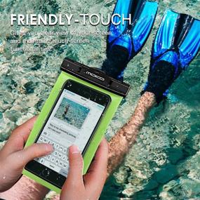 img 1 attached to 📱 MoKo Waterproof Phone Pouch Holder: Protect Your iPhone & Samsung in Water with Lanyard Armband