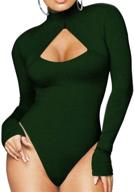 bodysuit turtleneck jumpsuit leotard stretchy women's clothing and lingerie, sleep & lounge logo