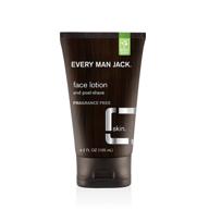 every man jack fragrance free face lotion: hydrate and nourish your skin with this 4.2 fl oz product logo