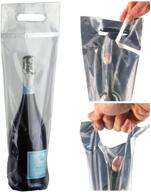 🍷 100 pack wine bottle doggy bags: merlot to-go compliant travel bags for wines логотип