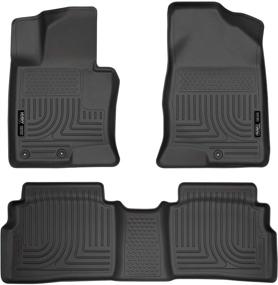 img 4 attached to Husky Liners 98851: Premium Weatherbeater Floor Mats for 2011-14 Hyundai Sonata GLS/Limited/SE - Black