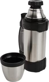 img 2 attached to 🧊 Thermos The Rock Vacuum Insulated 1L Beverage Bottle, Stainless Steel/Black, 1.1 Quart (2510TRI2)