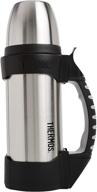 🧊 thermos the rock vacuum insulated 1l beverage bottle, stainless steel/black, 1.1 quart (2510tri2) логотип