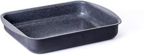 img 3 attached to 🍳 Ceramic Coated Roasting Pan / Lasagna Pan - Durable Nonstick Surface, Stovetop and Oven Safe / Dimensions: 14 x 10.5 x 2.7 inch