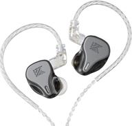 kz dq6 earphone 3dd bass hifi stereo earbuds in-ear monitor music sport headphones with detachable cable(gray logo