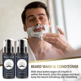 img 1 attached to 🧔 Premium Beard Growth Kit with 10 Essential Pieces for Men