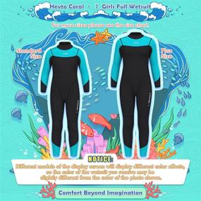 img 2 attached to Hevto Wetsuits Neoprene Surfing Swimming Sports & Fitness for Water Sports