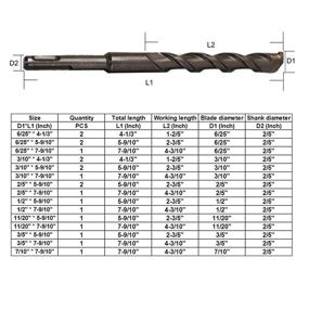 img 3 attached to HritHcoxi Concrete Tungsten SDS Plus Drilling