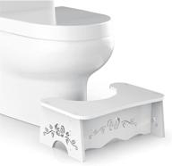 🚽 7-inch toilet stool for natural and comfortable squatting, bathroom squat potty aid - wood-plastic board with environmentally friendly materials logo