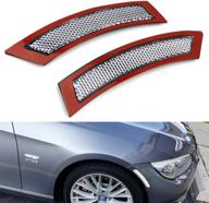 🚘 ijdmtoy white/clear lens front bumper side markers for bmw e92/e93 3 series coupe 328i 335i (2007-2012) logo