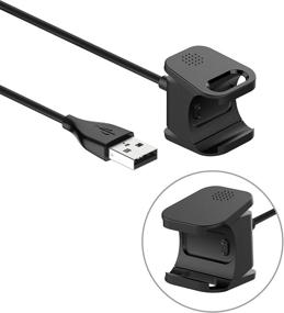 img 2 attached to 🔌 Набор кабелей Simpeak 2-Pack для Fitbit Charge 3 - Замена USB-кабеля для зарядки в черном цвете