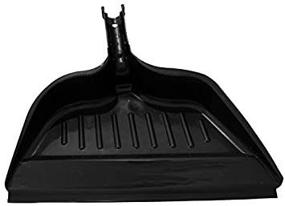 img 1 attached to 🧹 Edward Tools Heavy Duty Plastic Dust Pan with Snap Attachment to Standard Brooms and Rubber Edge for Easy Sweep of Small Items