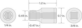 img 1 attached to TEKTON Inch Drive Holder SHA15102