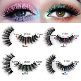 img 2 attached to 💁 Wholesale Bulk of 20 Pairs Calphdiar False Eyelashes in 4 Styles for Natural and Dramatic Look