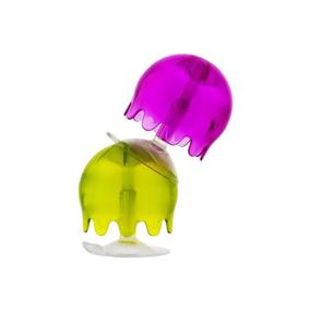 img 1 attached to 🛁 Fun and Colorful Boon Jellies Suction Cup Bath Toys for a Splashing Good Time