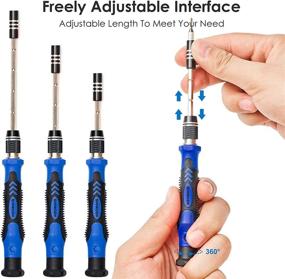 img 1 attached to 🔧 SHARDEN Precision Screwdriver Set, 124-in-1 with 110 Bits Magnetic - Professional Electronics Repair Tool Kit for Tablet, Laptop, PS4, iPhone & More (Blue)