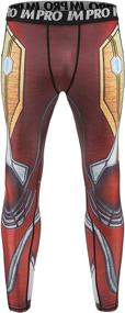 img 3 attached to Pocket Leggings Printed Compression Pants Sports & Fitness
