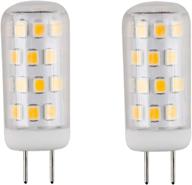 💡 cbconcept ul-listed 2-pack gy6.35 led light bulbs, 3w 6000k, 360° beam angle - halogen/xenon/incandescent replacement logo