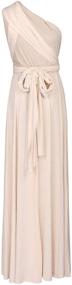 img 1 attached to Versatile Women's Transformer Convertible Bridesmaid Maxi Dress: Multi-Way Wrap Evening Gown for Formal Wedding Party and Long Dresses