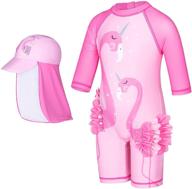 unicorn protection swimsuit bathing toddler logo