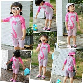 img 3 attached to Unicorn Protection Swimsuit Bathing Toddler