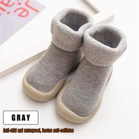 img 3 attached to 🧦 Solaud Toddler Non-Slip Floor Socks Shoes - Breathable Baby Slippers for Boys and Girls - Indoor Toddler Shoes