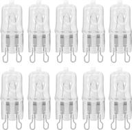 10 pack g9 jcd 75w 120v t4 jd type halogen house hold light bulb - crystal clear lens for hanging pendant, chandeliers, sconces, and accent lighting fixtures логотип