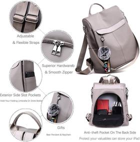 img 1 attached to Backpack Handbags Waterproof Knapsack Anti Theft