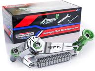 🏍️ инструмент для регулировки натяжения цепи мотоцикла bpa-racing: простое, быстрое и точное натяжение цепи - инструмент для установки натяжения в зеленом цвете. логотип