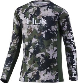 img 2 attached to 👕 Refraction Hunt Boys' Clothing and Active Wear - HUK Standard Long Sleeve Protection