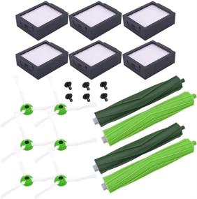 img 4 attached to 🔧 Neutop Replacement Parts for iRobot Roomba e, i, &amp; j Series - Accessory Kit with Multi-Surface Brushes, Filters, and Edge Sweeping Brushes