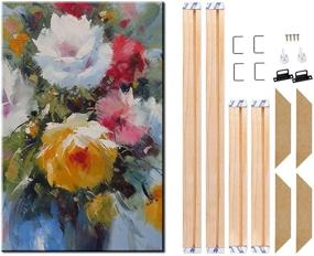 img 4 attached to 🖼️ Premium Canvas Wood Stretcher Bars Frames: Enhance Gallery Wrap Oil Paintings & Posters - 14"x18" / 35x45cm
