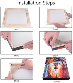 img 3 attached to 🖼️ Premium Canvas Wood Stretcher Bars Frames: Enhance Gallery Wrap Oil Paintings & Posters - 14"x18" / 35x45cm