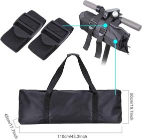 img 3 attached to TOMALL Portable Waterproof Handbag for XIAOMI Mijia 🛴 M365 Electric Scooter - Spacious and Foldable Carrying Bag