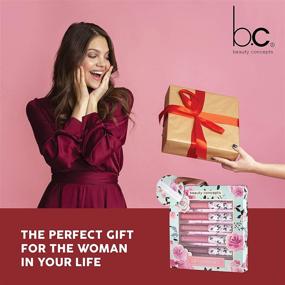 img 1 attached to 💄 5 Piece Pink Lip Gloss Set in Sage Floral Gift Box - Beauty Concepts Lip Gloss Collection