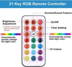 img 3 attached to 🐠 Submersible LED Aquarium Light for Fish Tank with Timer & Remote Control - Customizable 13 Colors, 5 Levels Brightness, 24/7 RGB Cycle - 6 LEDs - 7.5 inches