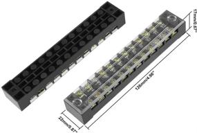 img 1 attached to Uxcell Positions Barrier Terminal TB 1512L