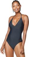 👙 contemporary women's clothing: speedo women's v neck swimsuit logo