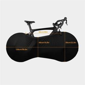 img 1 attached to High Elastic Bike Wheel Bag - AUXMART Anti Dust Cover for Indoor Bicycle