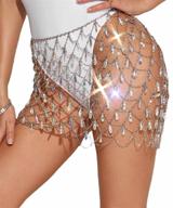 fstrend rhinestone nightclub swimsuit accessories logo