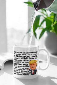 img 1 attached to 🎁 Funny Fathers Day Donald Trump Mug: Affordable Gag Gifts for Dads - Find Funny Gift Ideas Under 20 Dollars, President Trump Coffee Mugs & Fun Cups for Men