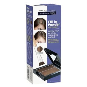 img 4 attached to Enhance Your Hair: Claudia Stevens Cover That Gray Fill In Powder - Medium Brown Revealed!