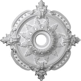 img 4 attached to 🏢 Ekena Millwork CM28BE Benson Classic Ceiling Medallion - Factory Primed | Fits Canopies up to 6 1/2" | 28 3/8" Diameter