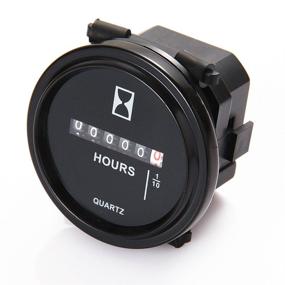img 4 attached to Searon 2“ Round Hour Meter: Ideal Automotive Replacement Gauge for Generator Marine Boat Engine Boat Tractor – 6~80VDC!