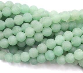 img 3 attached to 💎 Tacool 5 Strands 6mm Gemstone Beads: Aventurine, Amazonite, Zebra Jasper, and Agate - Ideal for DIY Jewelry Making with Loose Beads