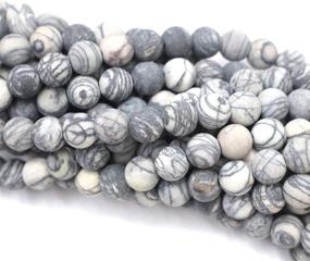 img 2 attached to 💎 Tacool 5 Strands 6mm Gemstone Beads: Aventurine, Amazonite, Zebra Jasper, and Agate - Ideal for DIY Jewelry Making with Loose Beads