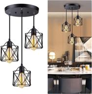 💡 licperron pendant light fixture 3 light: adjustable hanging lighting for kitchen island, dining room, bar, hotel - e26 base логотип