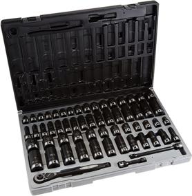 img 2 attached to 🔧 Grey Pneumatic (81659CRD) 59-Piece 6-Point Dual-Socket Set, 3/8" Drive, for Fractional and Metric Applications